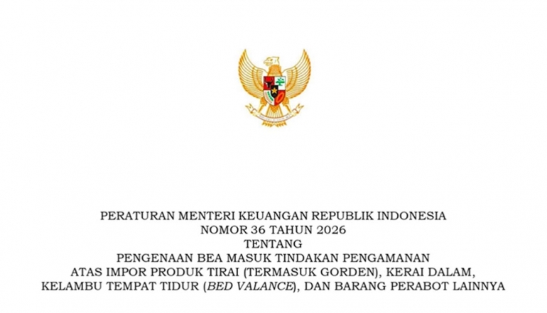 Indonesia Extends Safeguard Import Duties on Curtains Until 2028