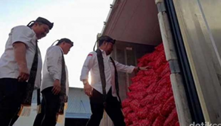 Brebes Exports 4,500 Tons of Shallots To Thailand